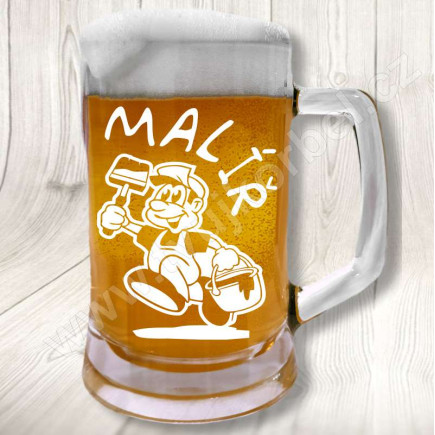 Píškovaný půllitr pro Malíře