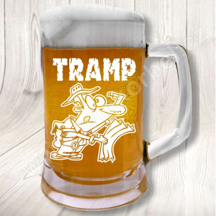 Originální sklenice na pivo pro Tramp