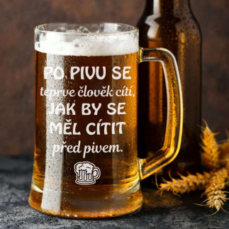 Originální půllitr - Po pivu