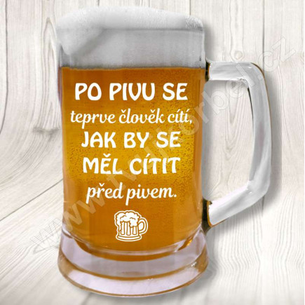 Originální půllitr - Po pivu...