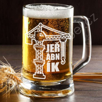 Sklenice na pivo pro Jeřábnika