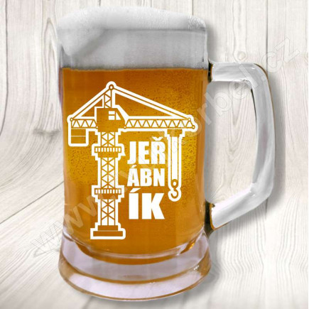 Sklenice na pivo pro Jeřábníka