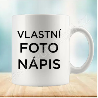 Klasický bílý hrnek s fotkou