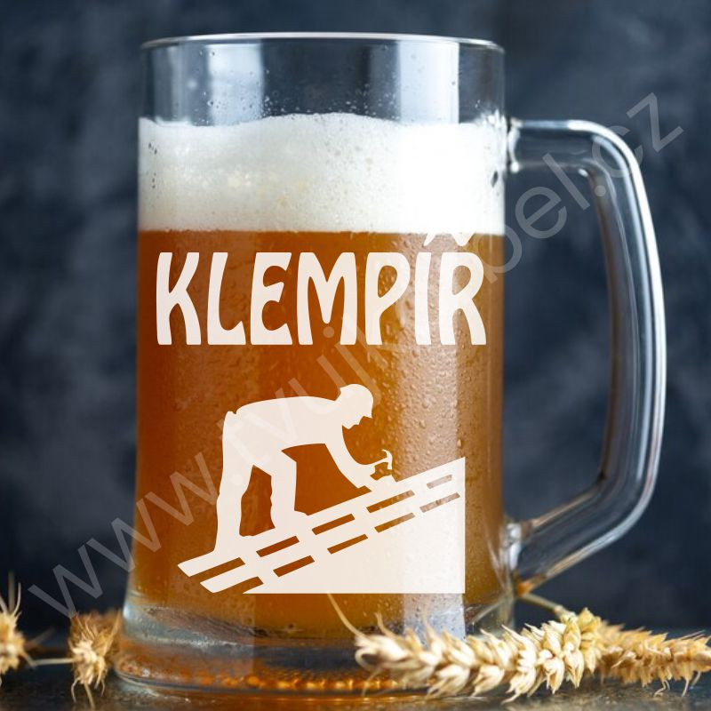 Pivní půllitr pro klempíře