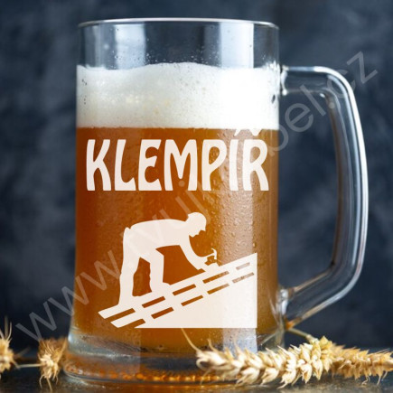 Pivní půllitr pro klempíře