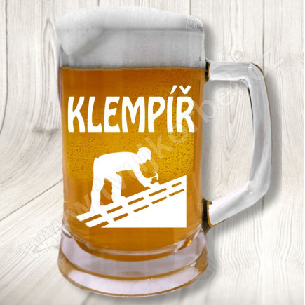 Pivní půllitr pro klempíře