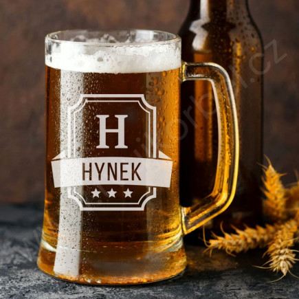 Sklenice na pivo s jakýmkoliv jménem