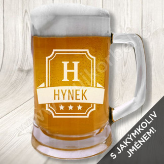 Sklenice na pivo s jakýmkoliv jménem rámeček
