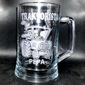Půllitr na pivo pro traktoristu