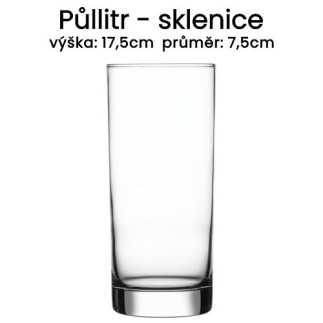 Sklenice na pivo půllitrová