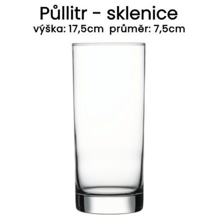Sklenice na pivo půllitrová