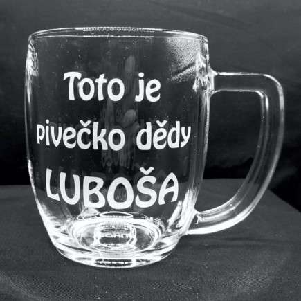 Půllitr s vlastním nápisem