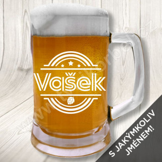 Pivní sklenice s jakýmkoliv jménem kontura