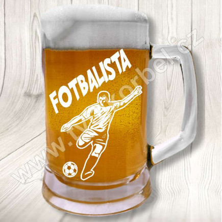 Půllitr pro fotbalistu