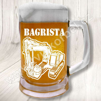 Půllitr s motivem bagrista