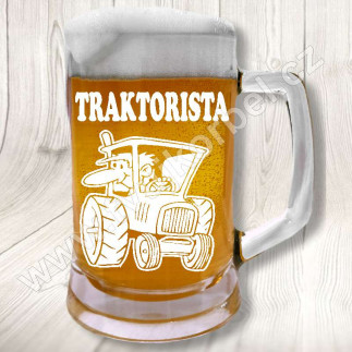 Půllitr traktorista