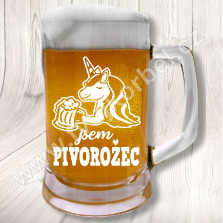 Půllitr s motivem Pivorožce