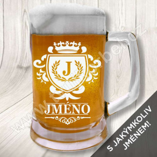 Půllitr na pivo se jménem ERB