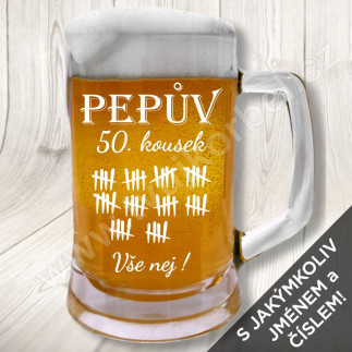 Půllitr Pepův 50. kousek - vše nej!