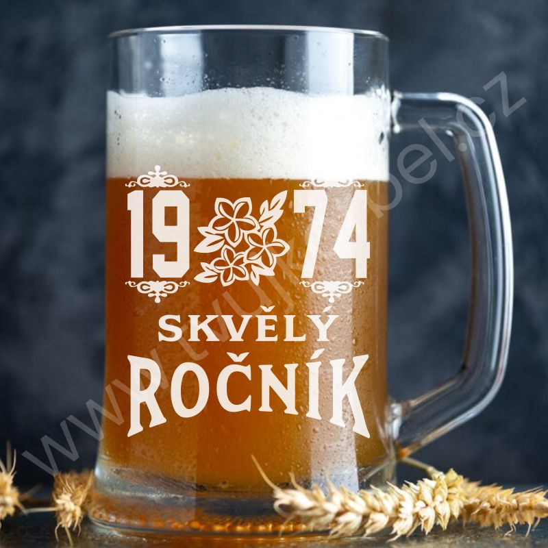 Sklenice na pivo k narozeninám