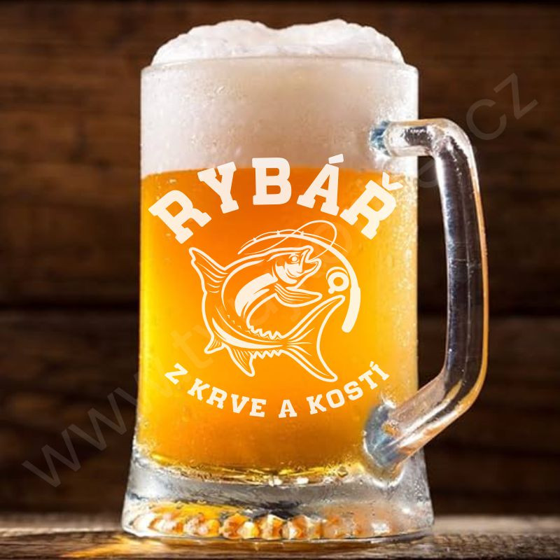 Půllitr na pivo pro vášnivé rybáře