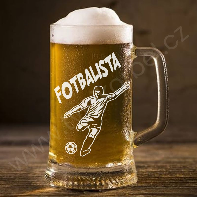 Půllitr pro fotbalistu