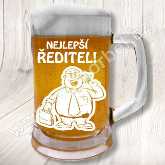 Pivní sklenice pro Nejlepšího Ředitele