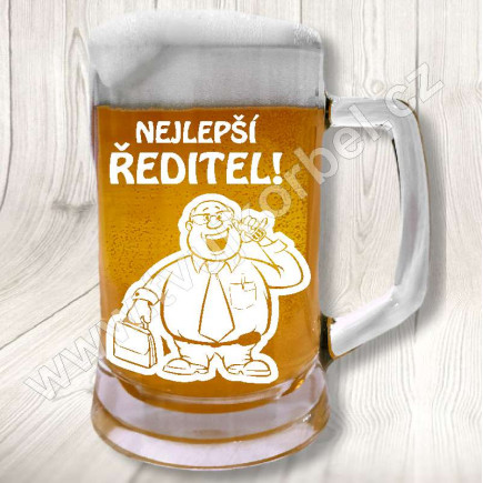 Pivní sklenice pro Nejlepšího Ředitele