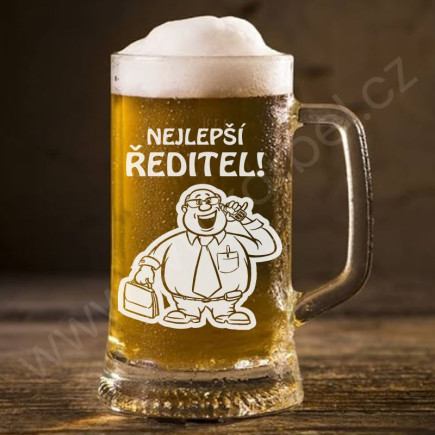 Pivní sklenice pro Nejlepšího Ředitele