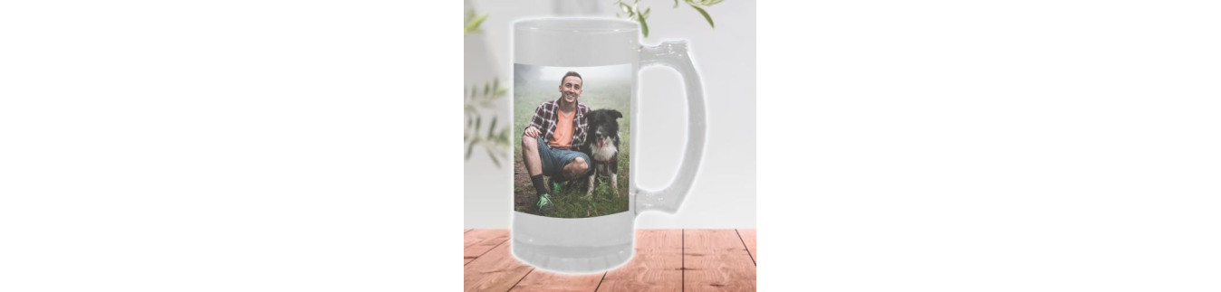 Půllitry s potiskem vlastní fotografií | Skleněný | Keramický