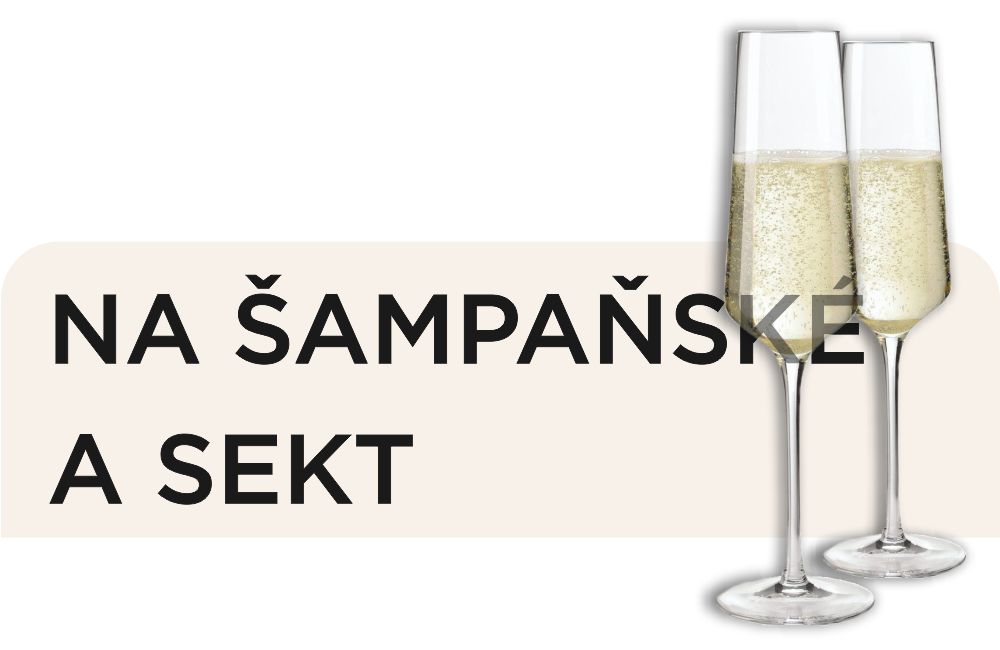 Sklenice na sekt se jménem