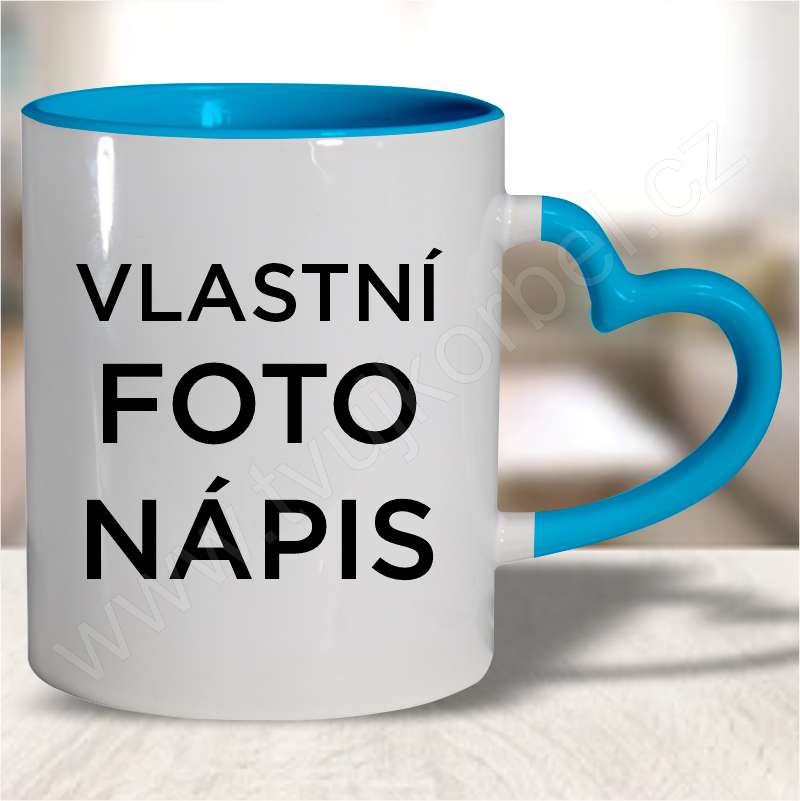 Hrnek s fotkou srdce