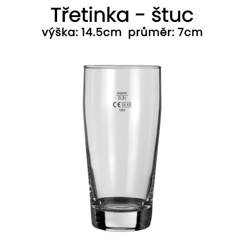 Třetinka štuc s cejchem